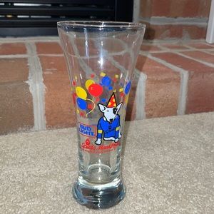 Vintage “Spuds Mackenzie” Bud light beer glass